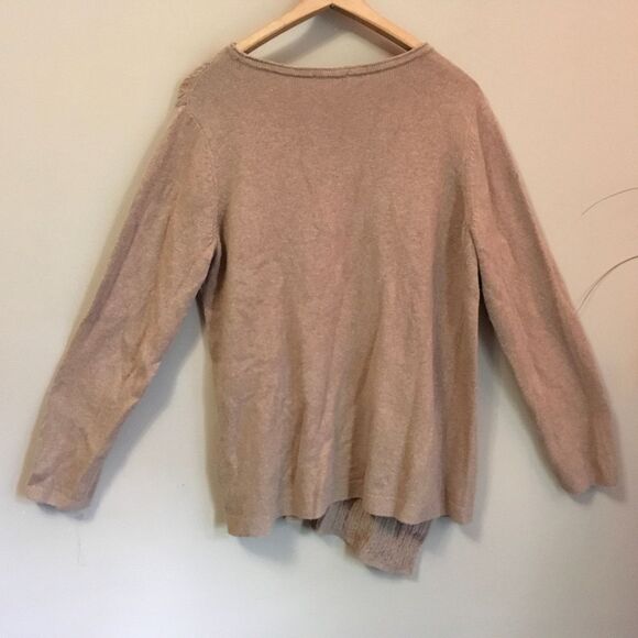 J. Jill Petite Asymmetrical Cable Pullover Sweater - Picture 4 of 7